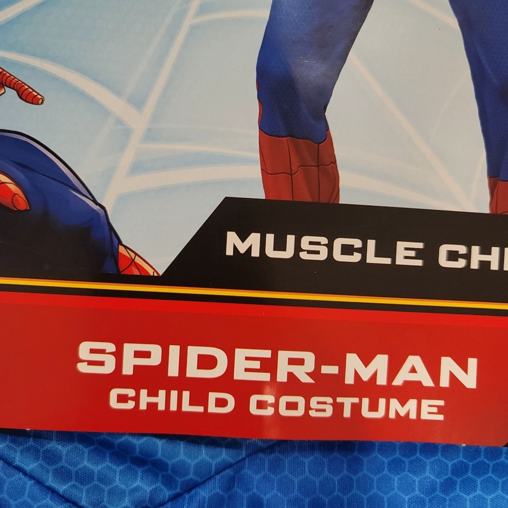 New JAZWARES Marvel Spider-Man Child Costume Suit And Mask Size Large 12-14 - Picture 13 of 16